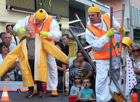 animation spectacle de rue  Mr. Boul